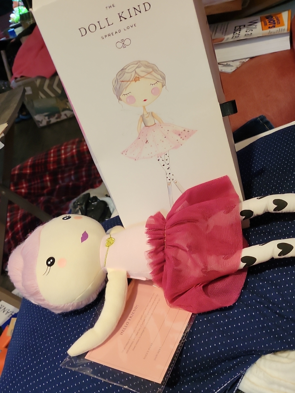 The " Doll Kind" NIB,Ballarina, The Peace Doll,completly Fabric/handmade